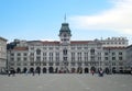 Palazzo del Comune Town Hall. Piazza UnitÃÂ ÃÂ  d`Italia, Unity of Italy Square. Main square in Trieste. Royalty Free Stock Photo